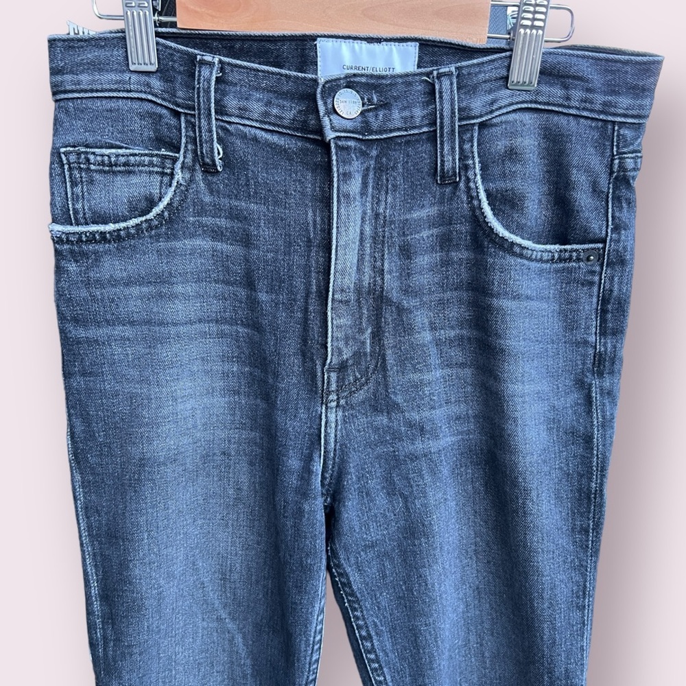 Current/Elliott Stiletto Skinny Jeans Washed Black - Picture 4 of 5